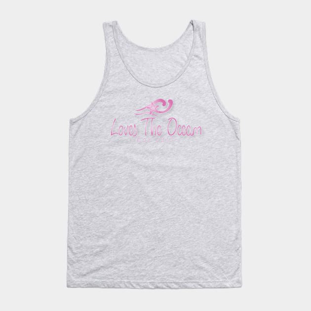 Loves The Ocean Pink Tank Top by LOVES THE OCEAN 